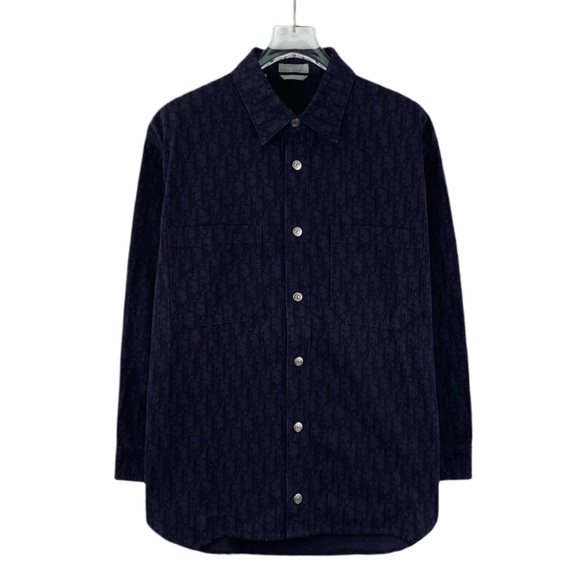 Dior Navy Button-Up Shirt - Picture 1 of 6